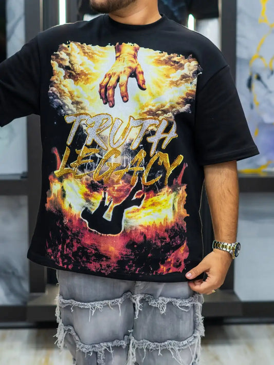 Y2K Gothic Oversized Tee